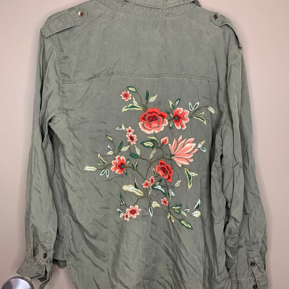 Cute Green button up